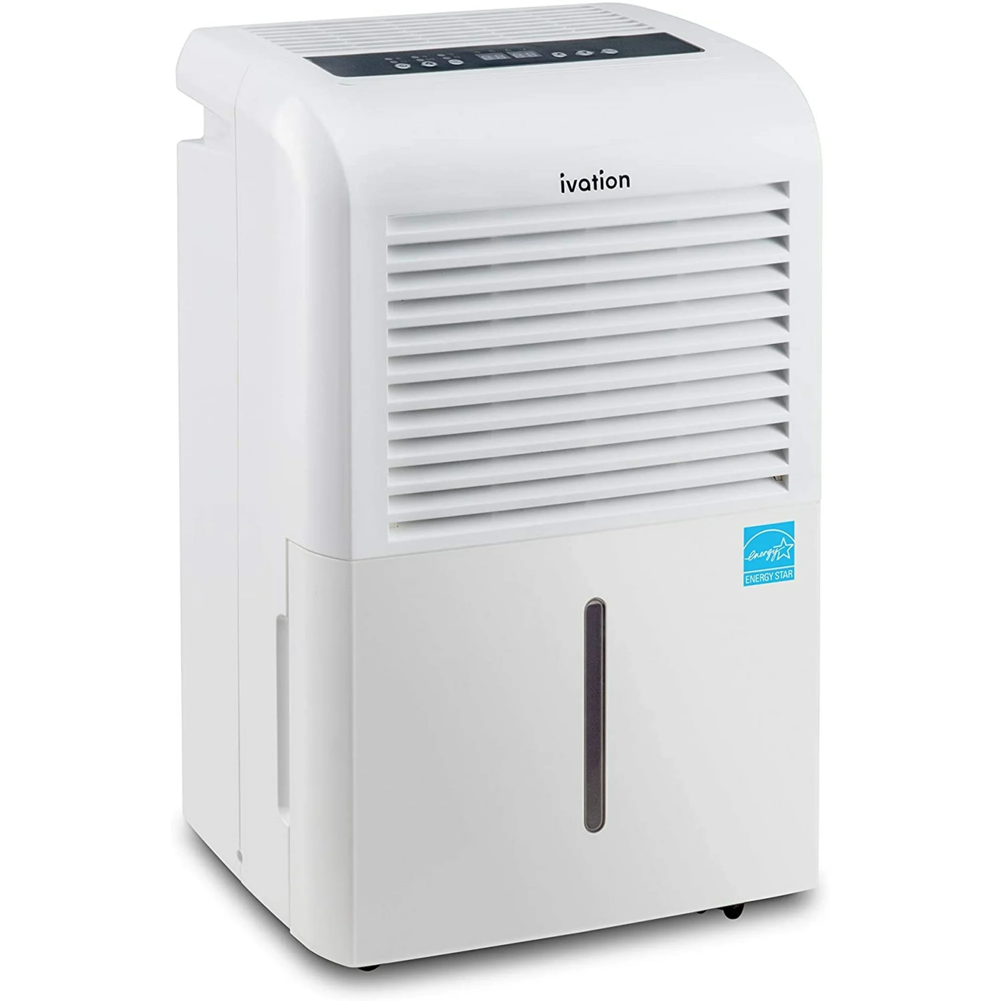 Ivation 4,500 Sq Ft Energy Star Dehumidifier with Pump, Large Capacity Compressor Includes Programmable Humidity, Hose Connector, Auto Shutoff and Restart and Washable Filter (4,500 Sq Ft W/Pump)