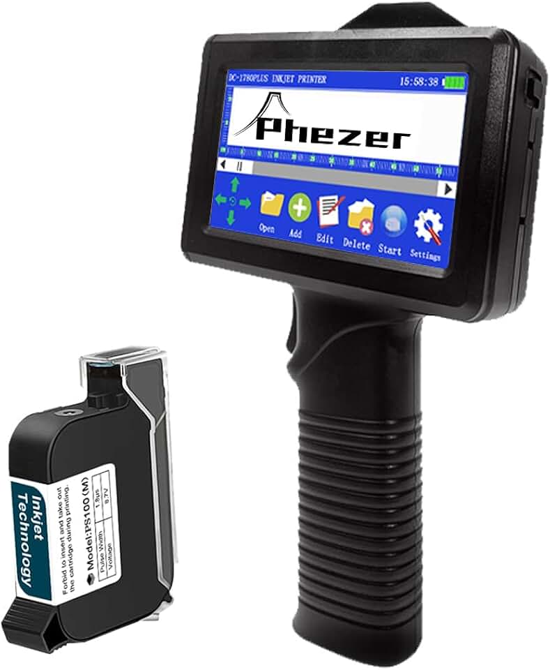 Handheld Inkjet Printer for Any Surface P18 with 4.3