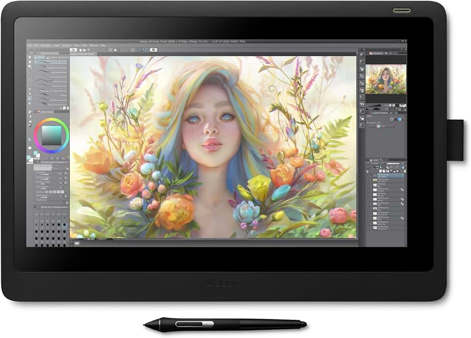 Wacom Cintiq 16 Drawing Tablet with Screen, 15.4