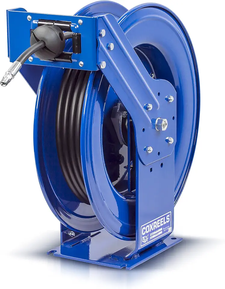 Coxreels THP-N-150 Supreme Duty Spring Rewind Hose Reel for grease/hydraulic oil: 1/4