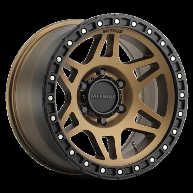 17 x 9 in. Minus 12 mm Offset 5 x 5 in. MR312 Method Wheel - Bronze & Black Street Loc