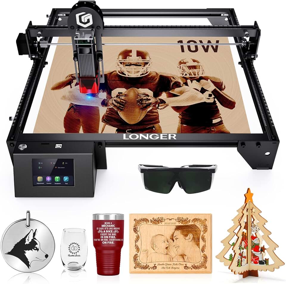 Class 4 Laser Engraver 10000mW Output for DIY Laser Cutter Engraving Machine, CNC Laser Engraver for Wood and Metal, Acrylic