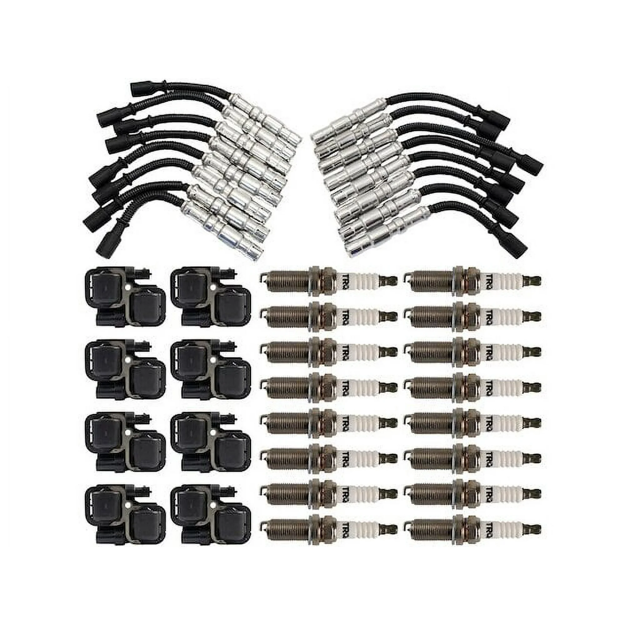 Ignition Coil Spark Plug and Wire Set 25 Piece - Compatible with 2003 - 2006 Mercedes-Benz S55 AMG 2004 2005