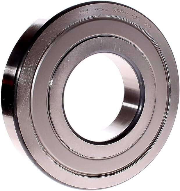 FAG Bearings 6322-2ZR Single Row Radial Bearing, ABEC 1 Precision, Double Shielded, Steel Cage, Normal Clearance, Metric, 110mm ID, 240mm OD, 50mm Width, 2600rpm
