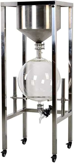 MXBAOHENG Vacuum Suction Filter 304 Stainless Steel Suction Filter Vacuum Nutsch Filter Vacuum Extraction Machine (30L)