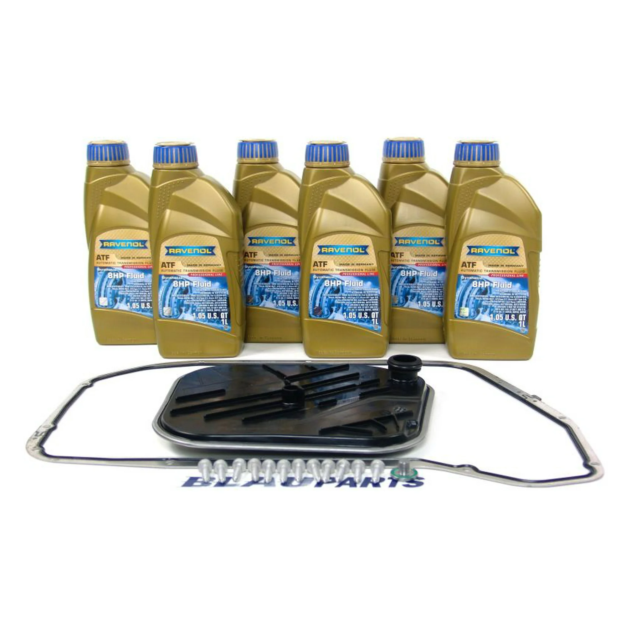 BLAU F2A1063-C Automatic Transmission Fluid Filter Kit - Compatible with 2012-17 Audi A6 w/ 8 Speed Tiptronic