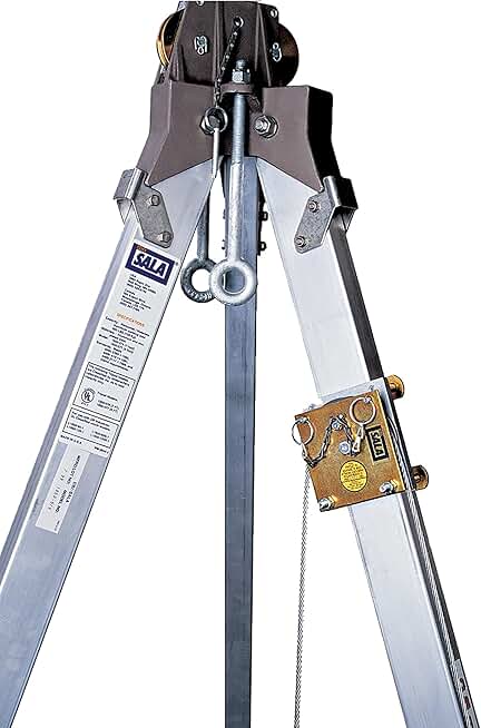 3M DBI-SALA Advanced 8003238 Confined Space Component, Pulley Bolts To 8000000 Series Tripod Leg and Routes Winch/SRL Lifeline Up To 1/4-Inch Diameter