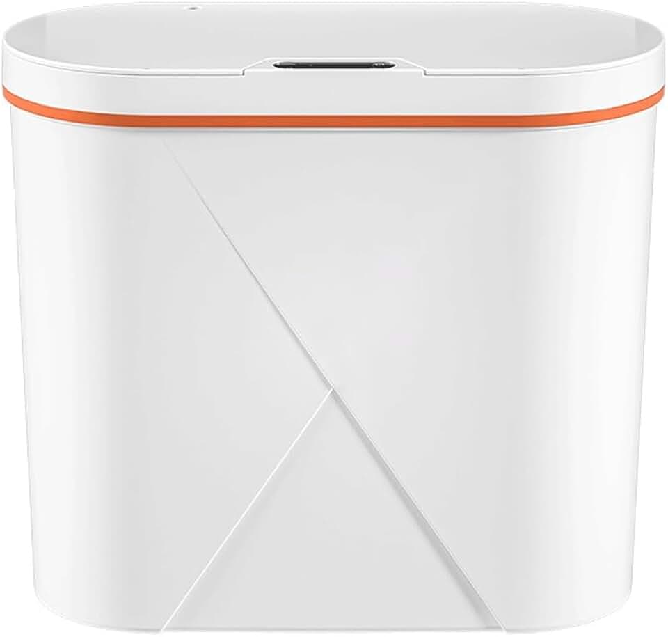 Smart Bathroom Trash Can Automatic Bagging Can Touchless Narrow Smart Sensor Garbage Bin Smart Home(E)