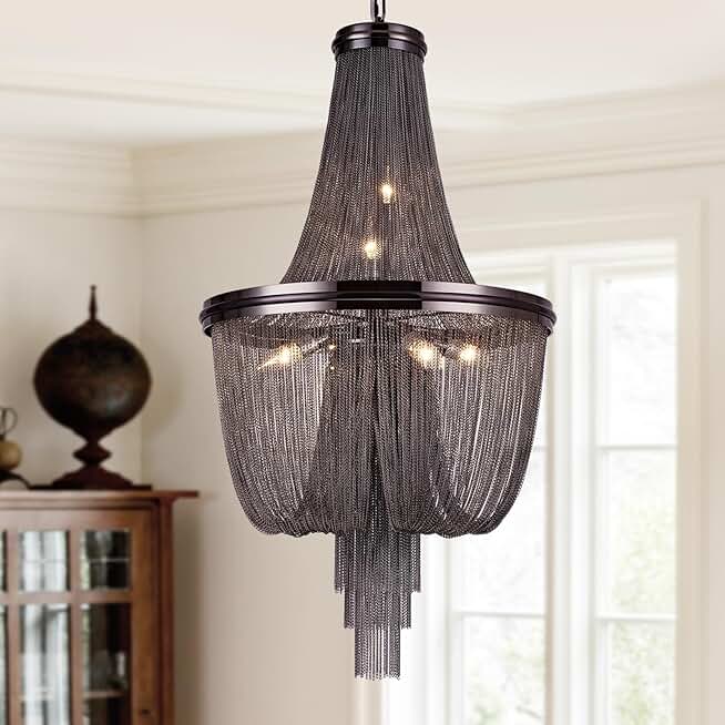 Modern Large Chandelier, Suitable for Living Room, Bedroom, Dining Room, 21.5 
