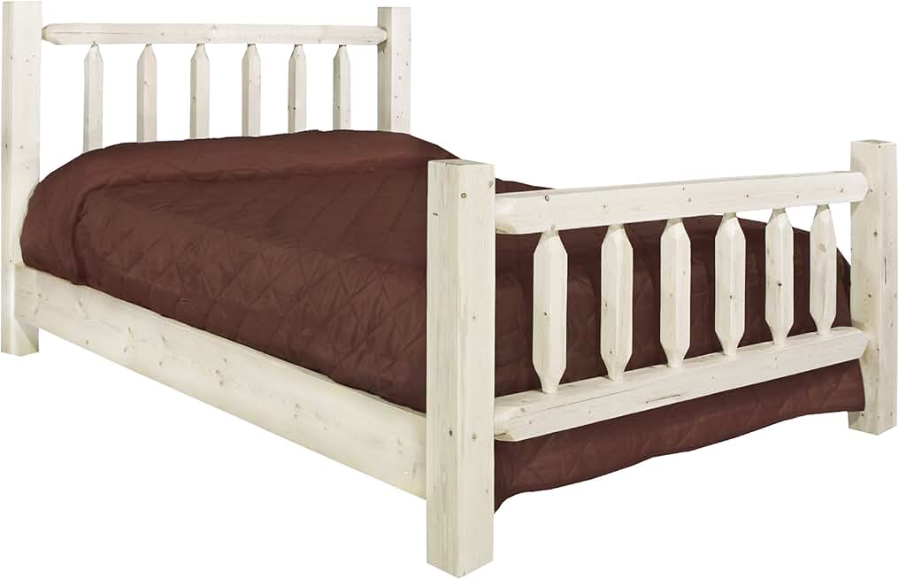 Montana Woodworks Homestead Collection King Bed, Clear Lacquer Finish