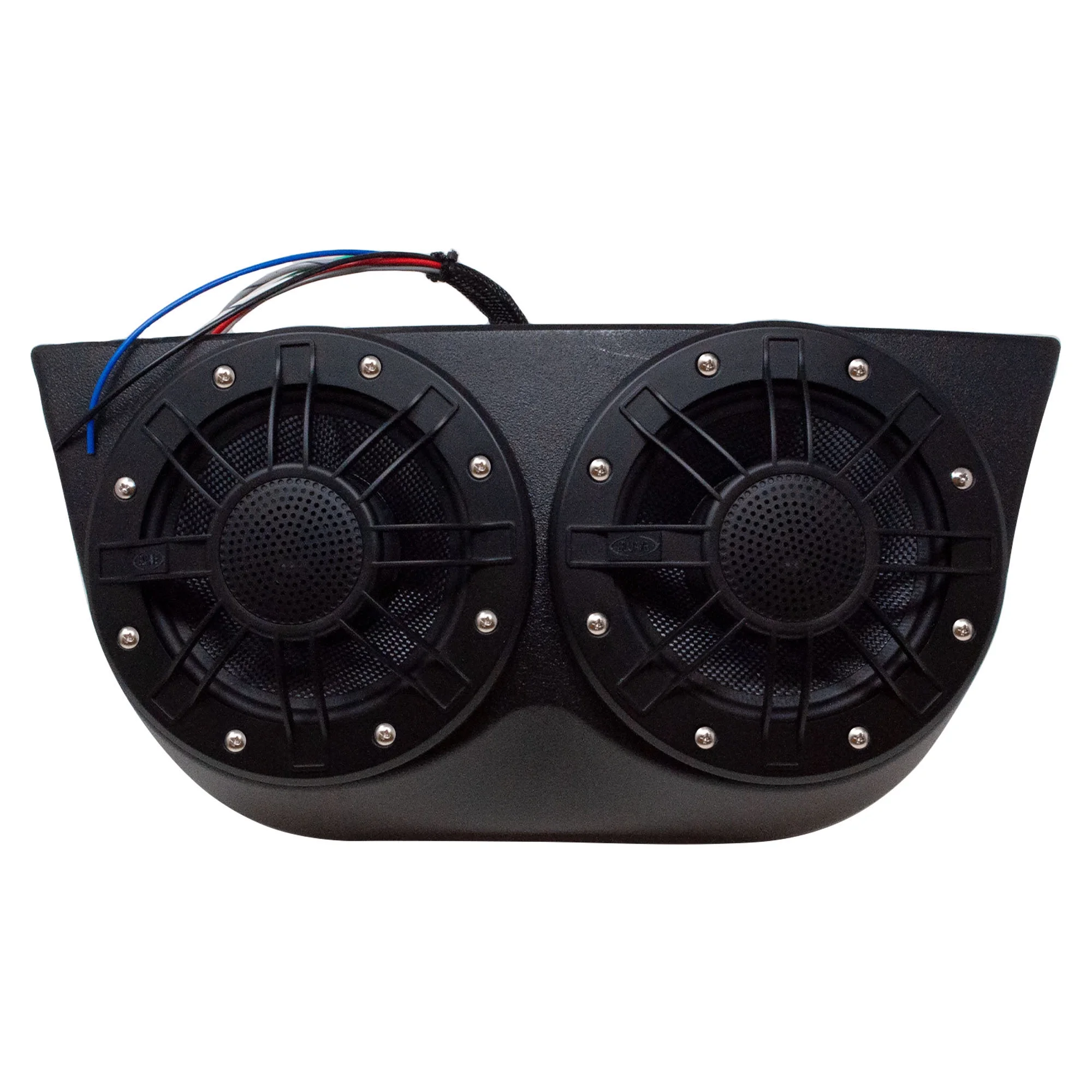 BLUAVE MQAP-B Loaded Enclosed Speaker System with Four 7.0 RGB LED Speakers in Black Enclosure, 400 Watts