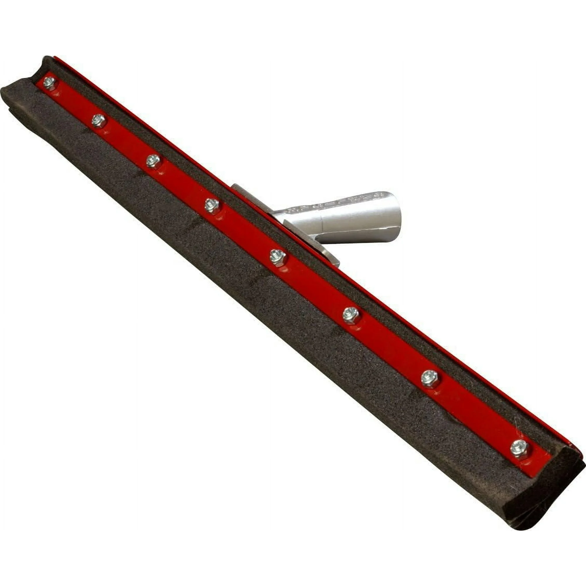 Pack of 6  30 Inch Black Neoprene Floor Squeegees with Steel Frames