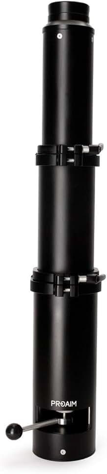 PROAIM Bull 18-34” Telescopic Bazooka for Camera Dolly, Jib/Crane & Other Heavy Camera Setups. Quick Height Adjustment - Gas Rise, Euro/Elemac Mount. Stable & Solid, Payload: 10-20kg (BZ-BULL-02)