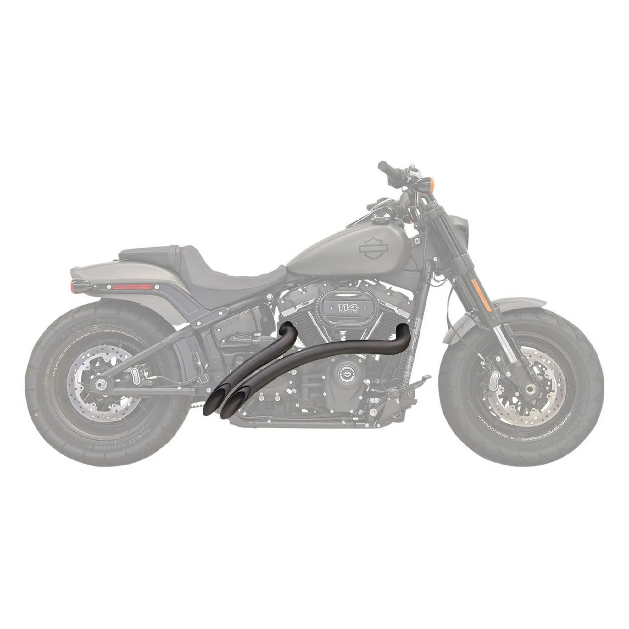 Bassani Radial Sweepers Black Exhaust System w/Black Heat Shields (XL-FF12B)