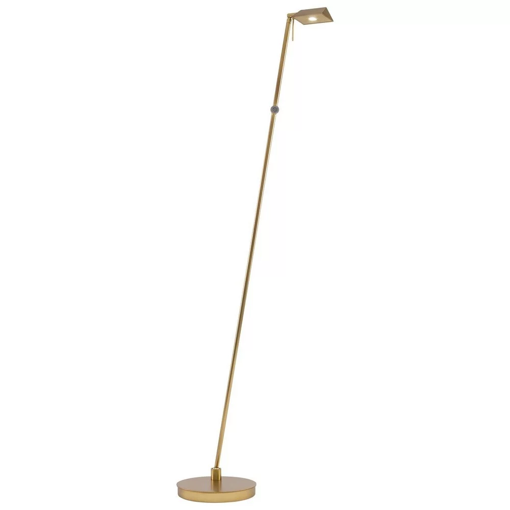 P4314-248-George Kovacs Lighting-George's Reading Room - 50 Inch 8W 1 LED Floor Lamp-Honey Gold Finish