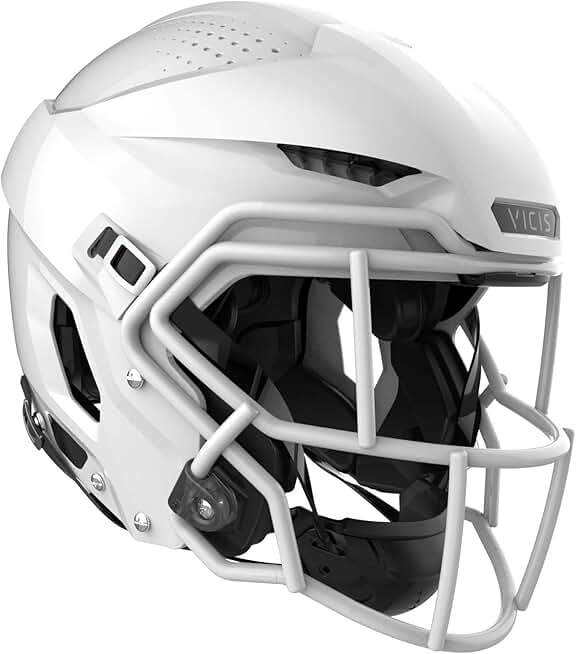 VICIS ZERO2 Trench Football Helmet, SO-212E-S Facemask Attached, White, X-Large
