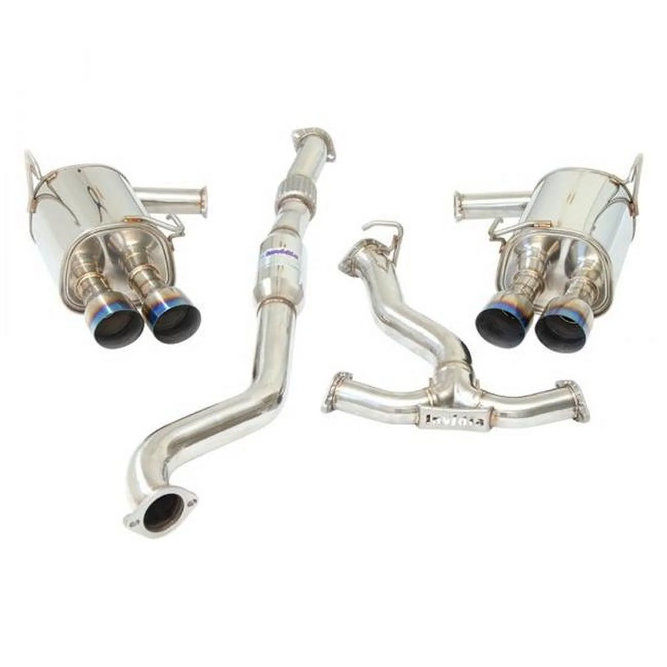 Invidia  Single Layer Titanium Burnt Quad Tip Cat-Back Exhaust for 2015-Up Subaru STI 4Dr Q300