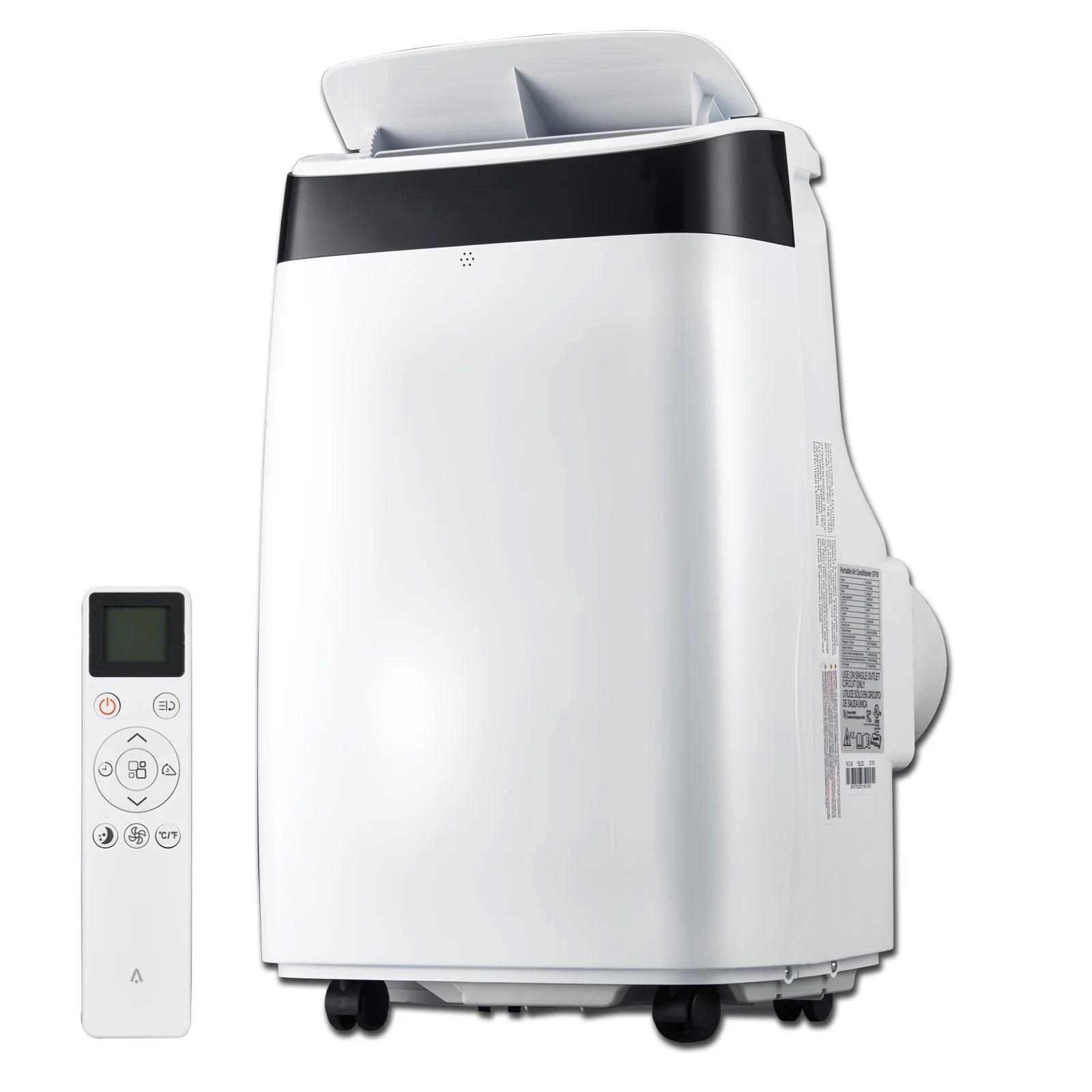 Patikuin Portable Air Conditioner, 10000 BTU Portable AC Unit with Remote, Pipe Cools, Window kit up to 450 Sq. Ft for Home Office Dorms, White