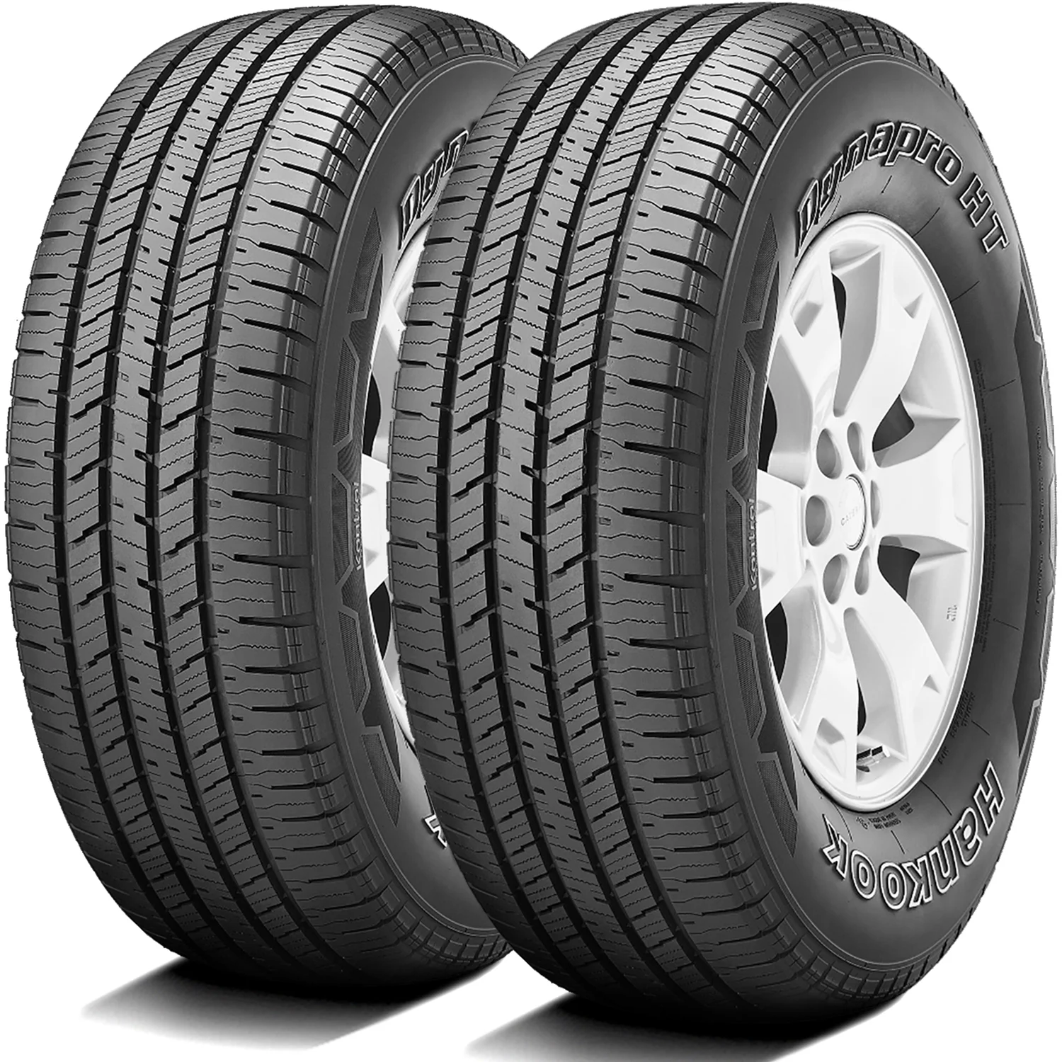 Pair of 2 (TWO) Hankook Dynapro HT 245/70R16 106T A/S All Season Tires Fits: 2004 Jeep Grand Cherokee Laredo, 2000-06 Toyota Tundra SR5