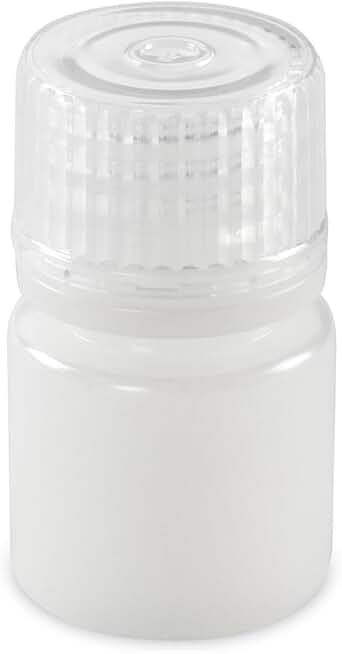 Globe Scientific, Diamond Essentials Bottle, Narrow Mouth, Boston Round, HDPE with PP Closure, 8mL, Bulk Packed with Bottles and Caps Bagged Separately, 2000/Case, 7560008BKS