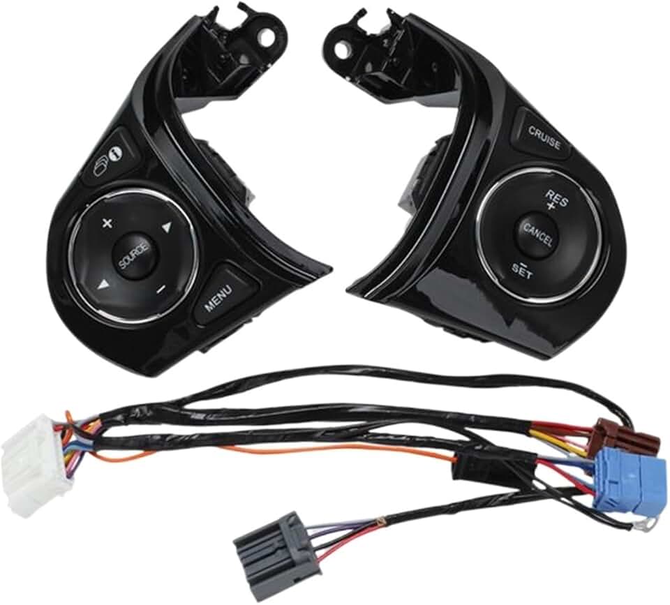 Car Multifunction Steering Wheel Control Switch Cruise Button Compatible with Civic 1.8L 2012-2015 35880-TR6-A01