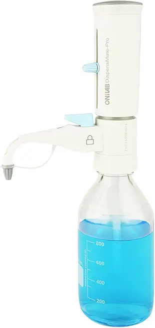 ONiLAB Bottle Top Dispenser with 1L Round Media Storage Bottle (10-100ml)