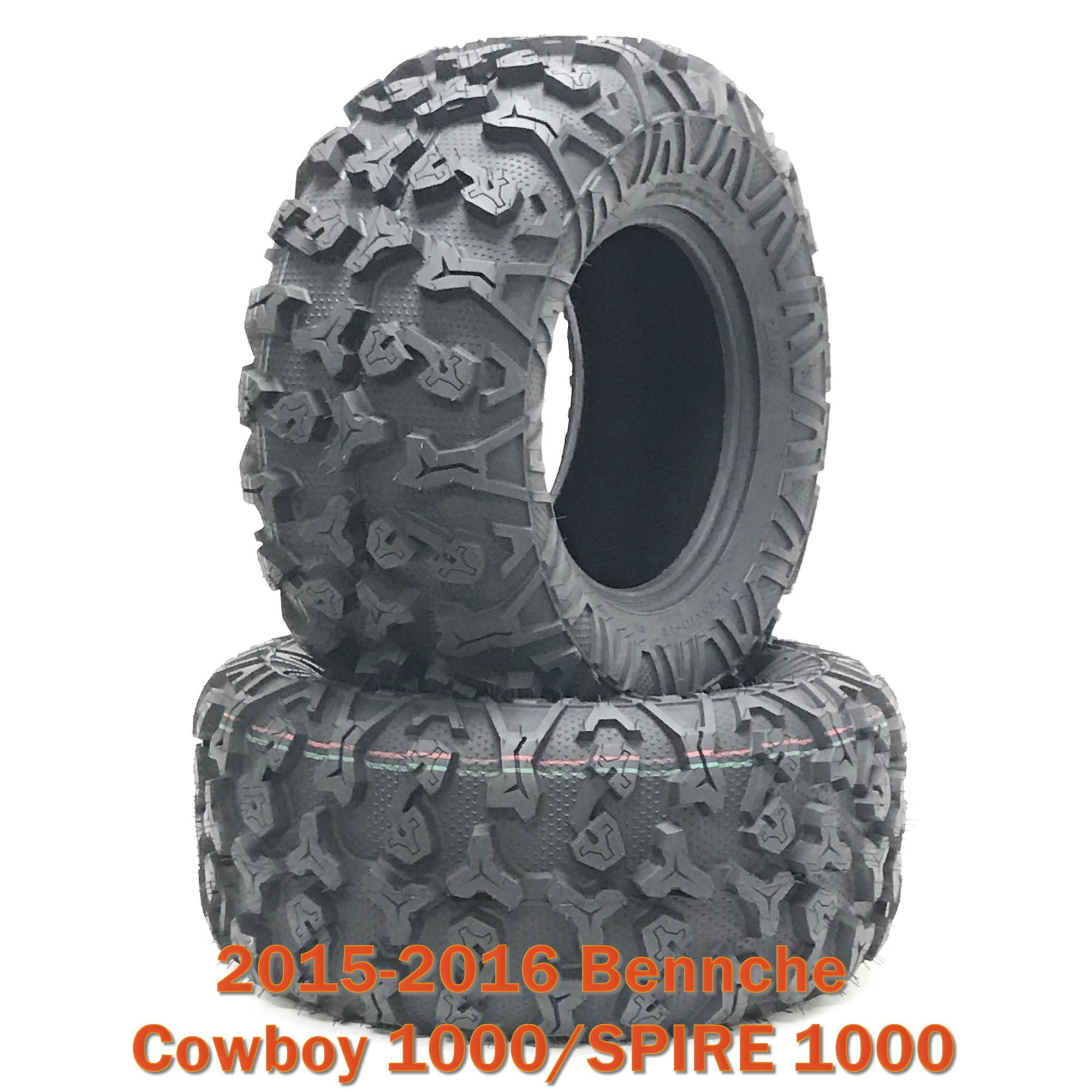 15-16 Bennche Cowboy 1000/SPIRE 1000 ATV Front Tire Set 27x9R14 8PR Radial