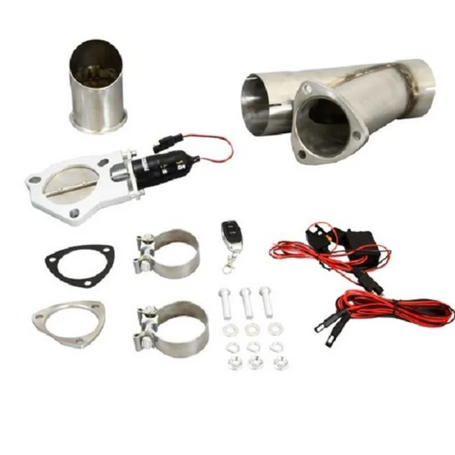 Patriot Exhaust  3 in. Electric Cutout Single System with Remote, Natural