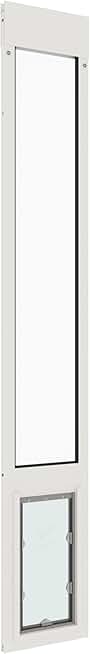 Liberty Pet Door for Sliding Glass Door | Aluminum Frame with Closing Cover | for Home & Rentals | Clear Glass | White, Medium Flap, 90.5