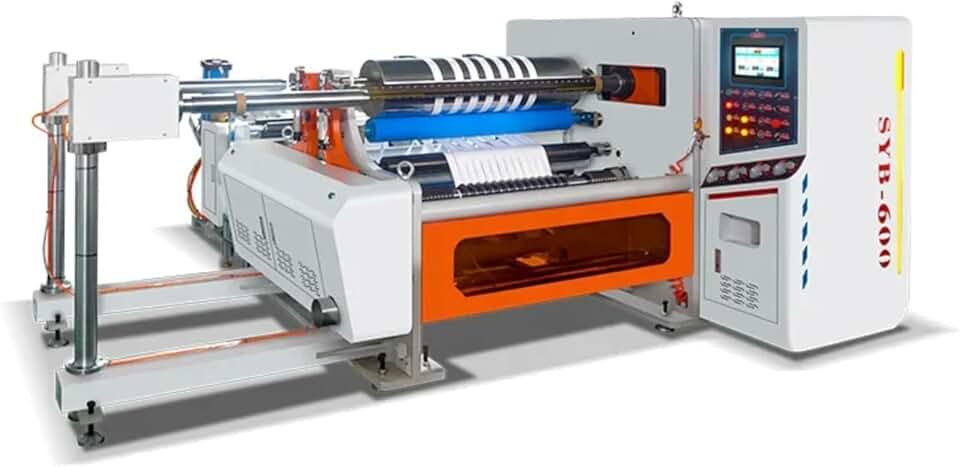 Automatic Paper Roll Slitting and Rewinding Machine Cash Register Paper Thermal Tape Receipt Pos Paper Cutting Slitting Machine