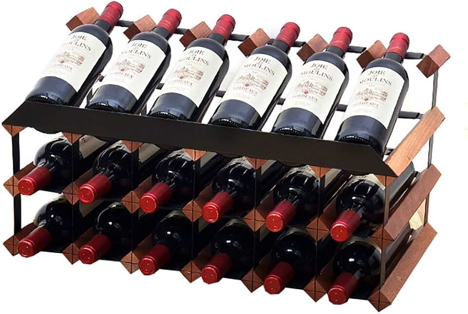 Wine Rack Solid Wood Wine Rack Upside Down Wine Rack Creative Wine Rack Wine Cooler Goblet Holder Glassware Rack Cup Holder Decoration (Size : 61 * 30 * 32cm)
