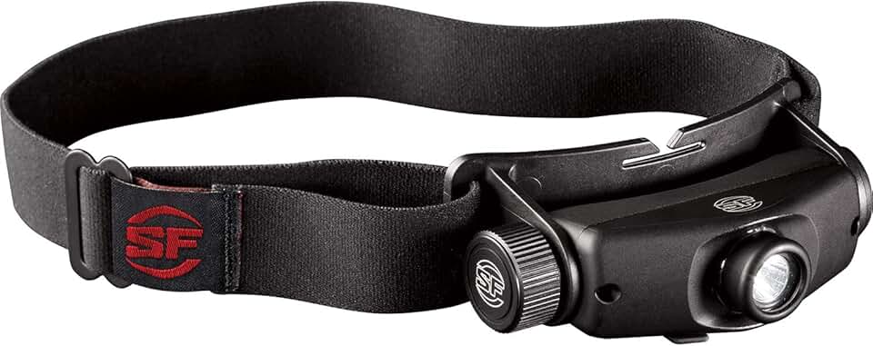 SureFire HS3-A-BK Maximus Rechargeable Variable-Output LED Headlamp , black , 12V