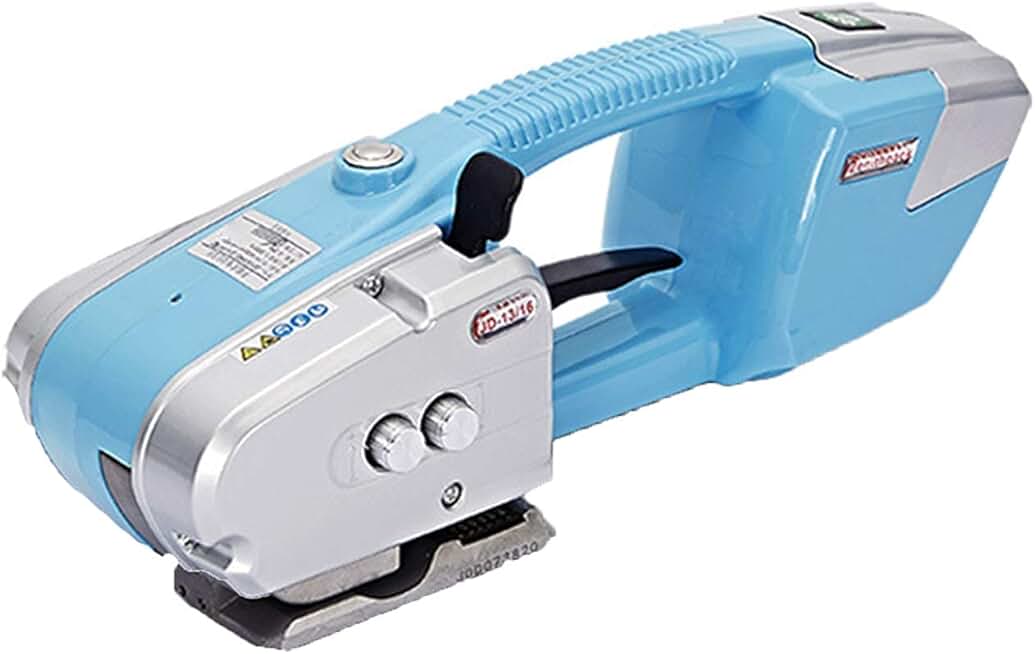 Electric Strapping Machine 60-2800N 130mm*325mm*140mm Electric Welding Strapping Tool with Charger Accessories for Plastic Steel Belt/PP Belt