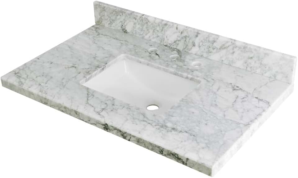 Kingston Brass KVPB3622M38SQ Templeton Vanity Sink Top, 36
