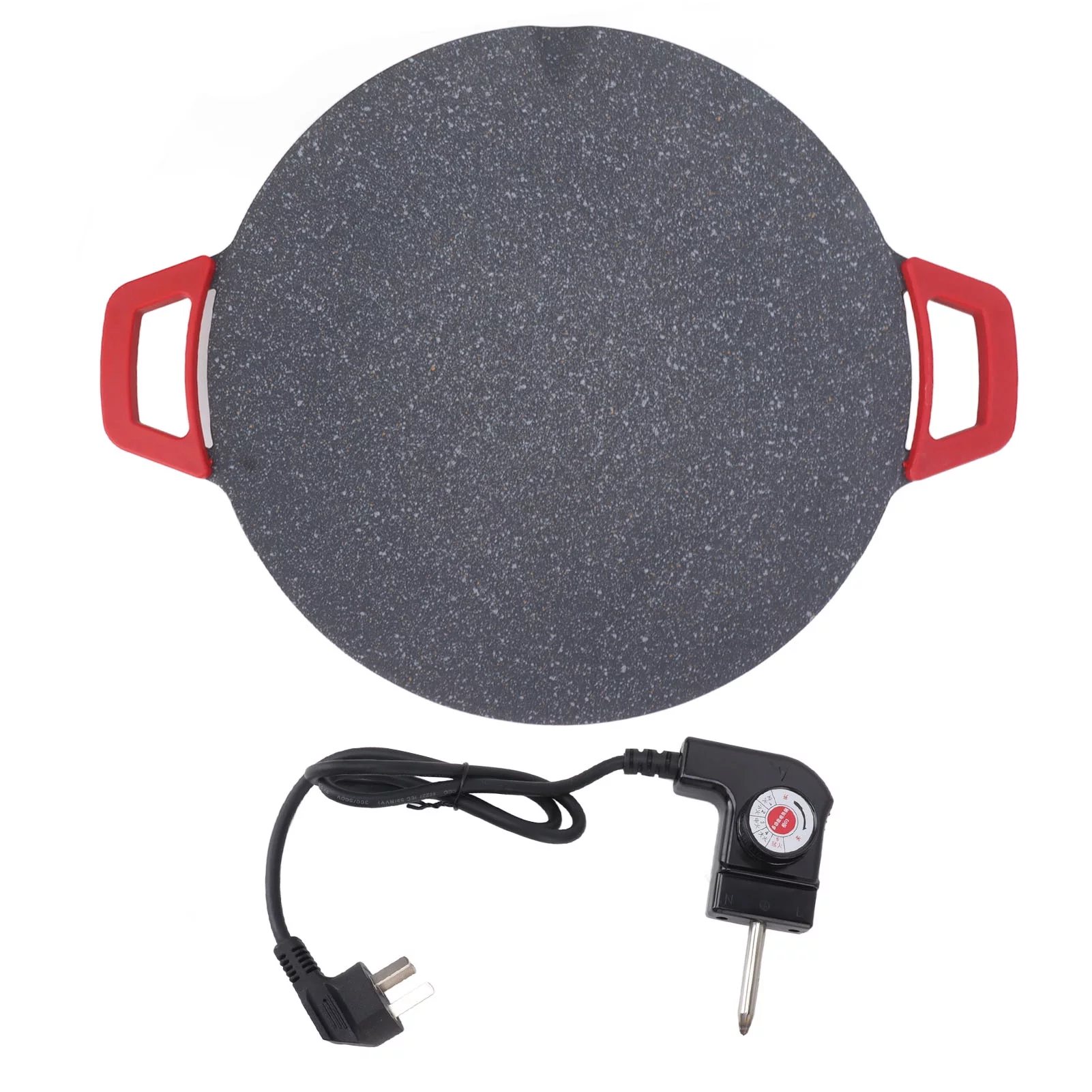 Indoor Electric Round BBQ Grill Pan Non Stick Electric Barbecue Griddle Grill Plate Roasting Pan AU Plug 250V