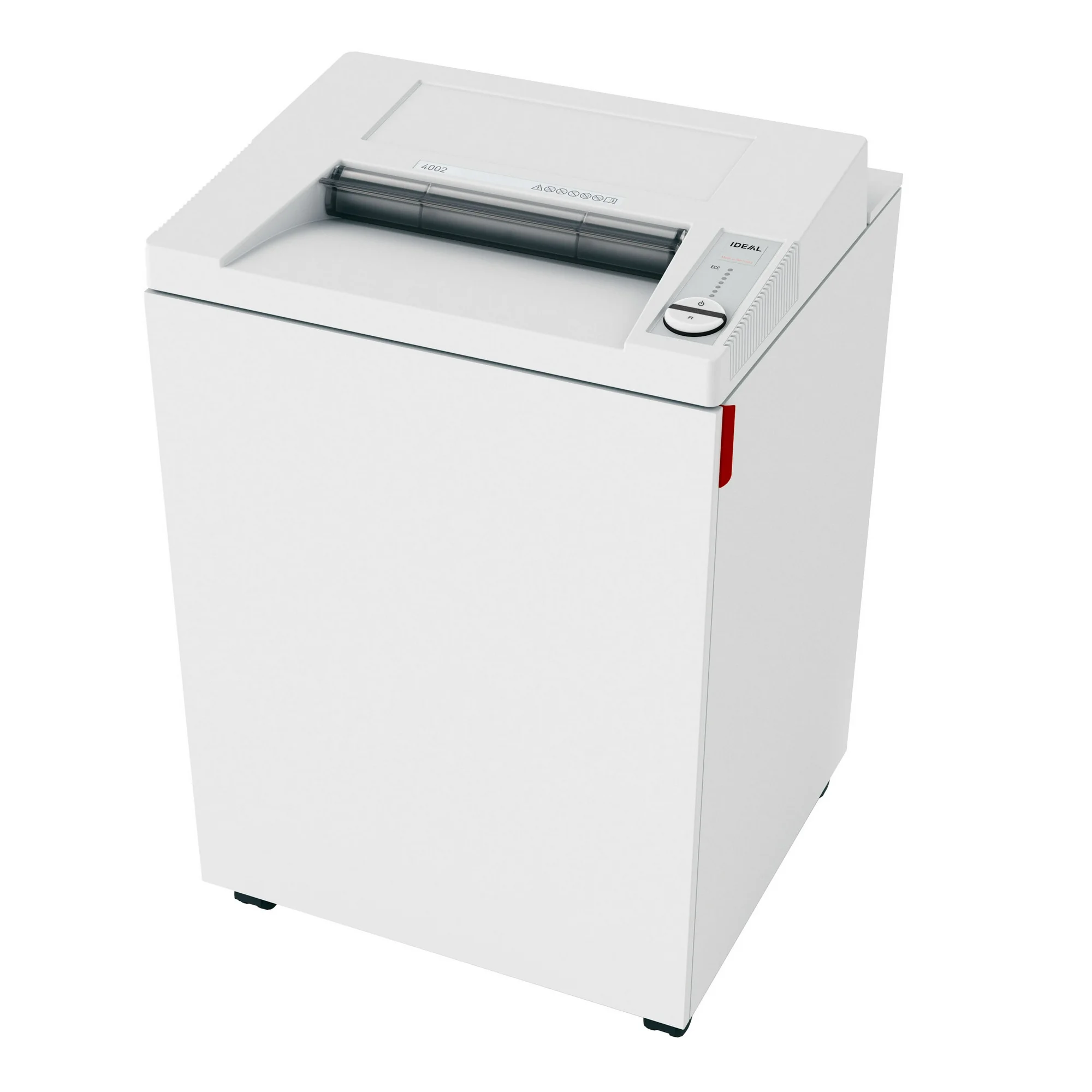 IDEAL 4002 Strip-Cut Commercial Office Paper Shredder, 32 to 35 Sheet Feed Capacity, 44-Gallon Bin, Shreds Staples/Paper Clips/Credit Card/CD/DVDs, P-2 Security
