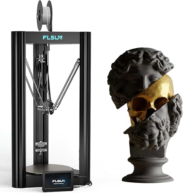 Official Flsun V400 3D Printer, 600 mm/s High-Speed Printing, All-Metal Hotend, Dual Direct Drive Extruder, 300℃ High-Temp Printing, Equipped with Klipper Firmware Φ300×300×400 mm Large Printing Size