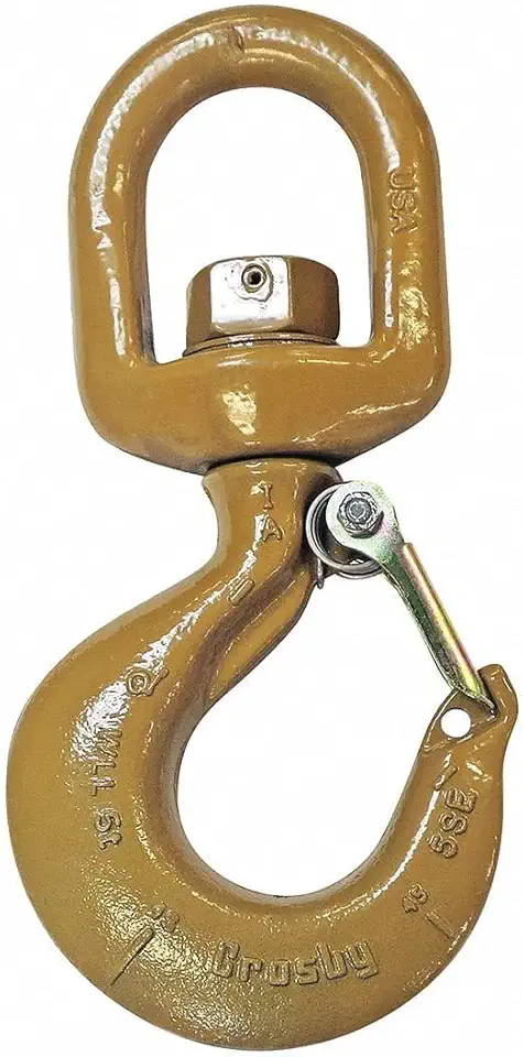 Swivel Hook, Alloy Steel, 10, 000 lb., Gold