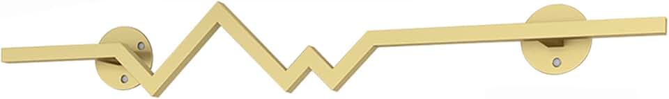 Clothing display rack Clothing Rack， Wall Mounted Garment Rack for Hanging Clothes Rod Design Clothing Display Stand for Home/Retail Use/Gold/100X10Cm Suitable for shopping malls and bedrooms (Color