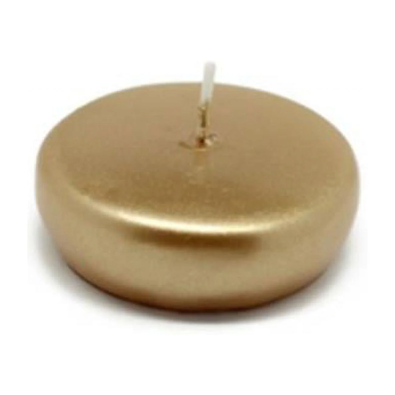 Jeco CFZ-043-12 2 .25 in. Floating Candles, Metallic Gold - 288 Piece
