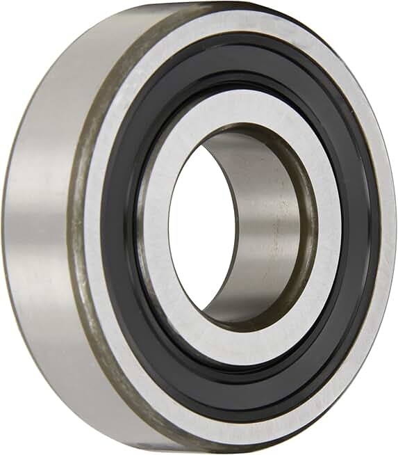 SKF 6312 RSJEM Medium Series Deep Groove Ball Bearing, Deep Groove Design, ABEC 1 Precision, Single Seal, Contact, Steel Cage, C3 Clearance, 60mm Bore, 130mm OD, 31mm Width, 52000lbf Static Load Capacity