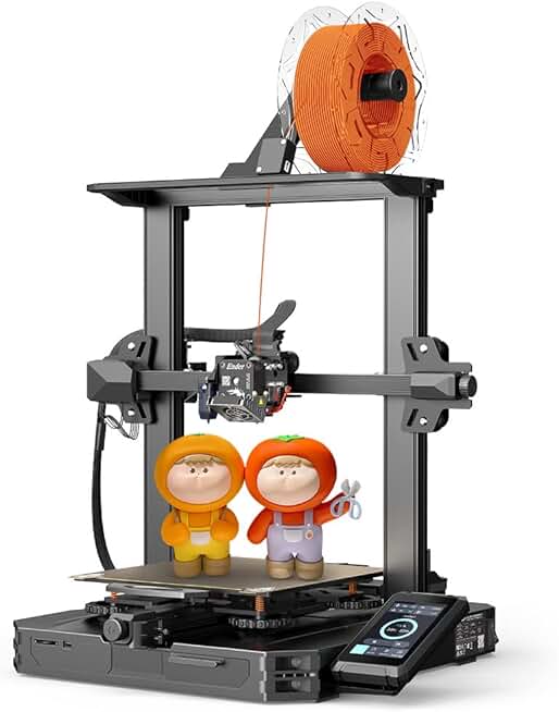 2024 New Version Creality Ender 3 S1 Pro with 200mm/s Printing Speed, Sprite Direct Extruder CR Touch Auto Leveling 300℃ High-Temp Printing, Dual Z-axis Screw Printing Size 8.66x8.66x10.63 inch