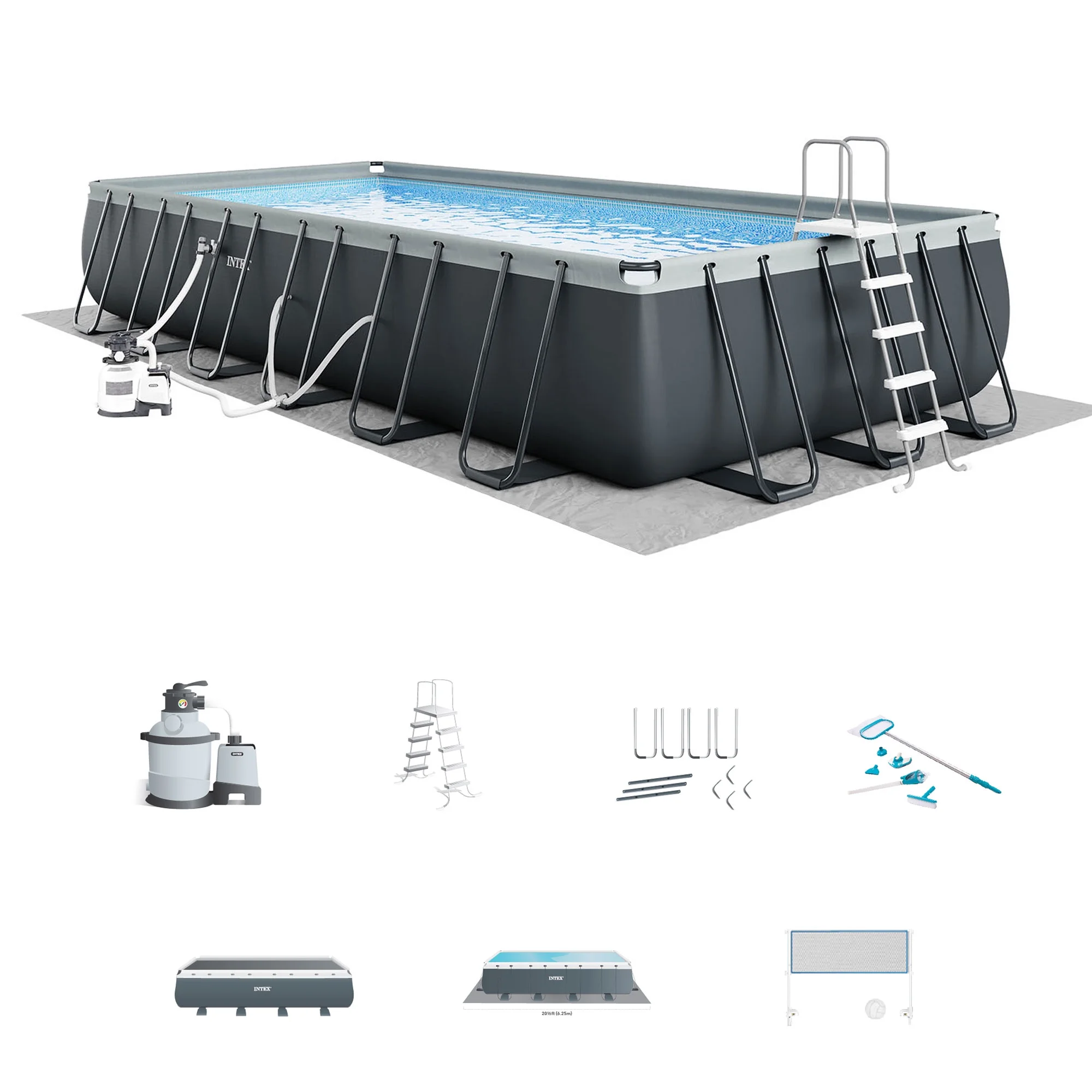 INTEX Ultra XTR 24ft  x 52in Above Ground Swimming Pool Set w/ Filter Pump