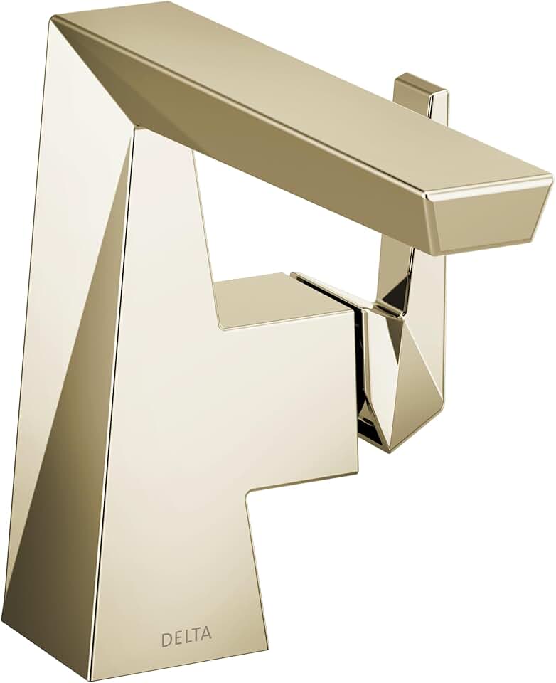 Delta Faucet 543-PN-PR-MPU-DST Trillian Lavatory, Lumicoat Polished Nickel