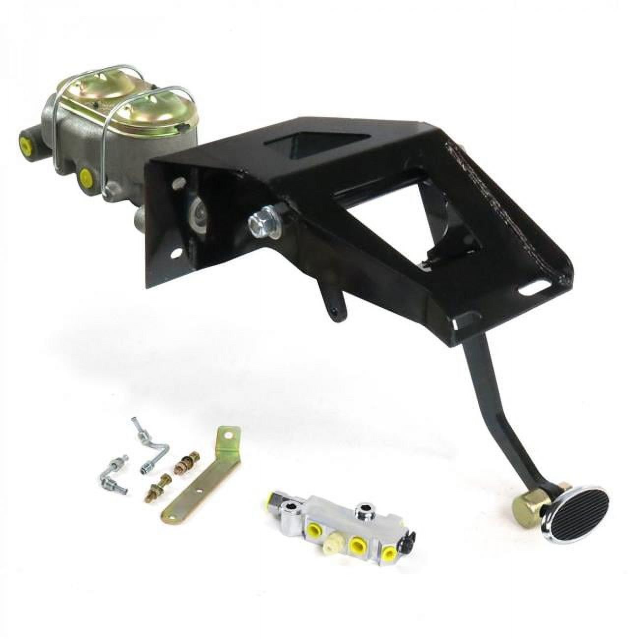 Helix Suspension Brakes & Steering 324912 Manual Drum & Drum Brake Pedal Kit with Small Oval Chrome Pad for 1953-1956 Ford Truck