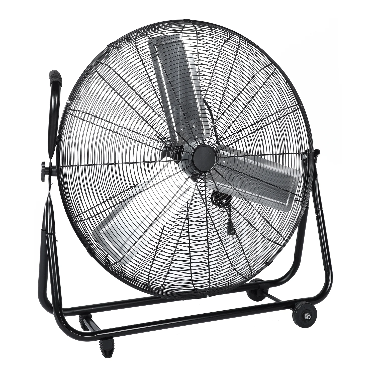 Imerelez 30-Inch Floor Fan with Roll Booster - Industrial-Grade Airflow, 360 Degree Adjustable Tilt, Portable Design for Rapid Cooling and Flexible Air Circulation