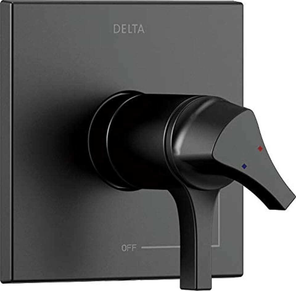 DELTA FAUCET T17T074-BL TempAssure 17T Series Valve Trim Only, Matte Black