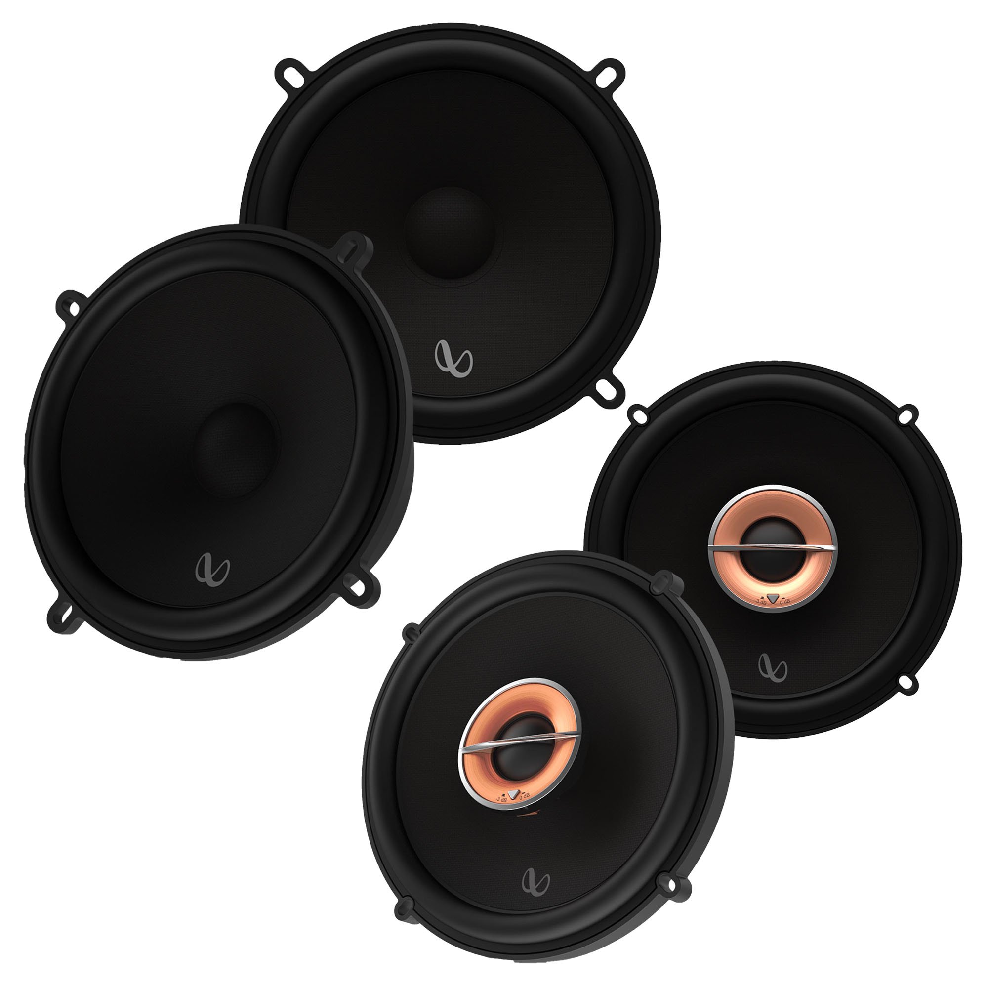 Infinity KAPPA503CF 5.25 Component Speakers (pair) with Infinity KAPPA63XF 6.5
