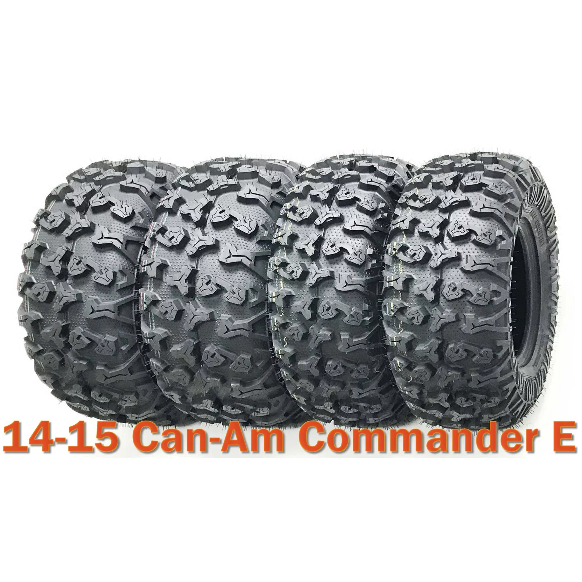 14-15 Can-Am Commander E Full Set Tires 27x9R14 & 27x11R14 Radial 8PR