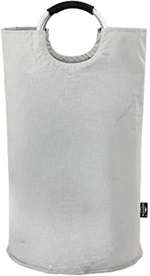 Collapsible Fabric Hamper,Folding Dirty Laundry Hamper Basket for Clothes Storage,Large Laundry Basket Washing Bin Clothes Bag Collapsible ,College Essentials Storage , Family (GREY)